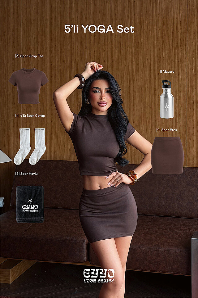 Acı Kahverengi 5'li Yoga Set