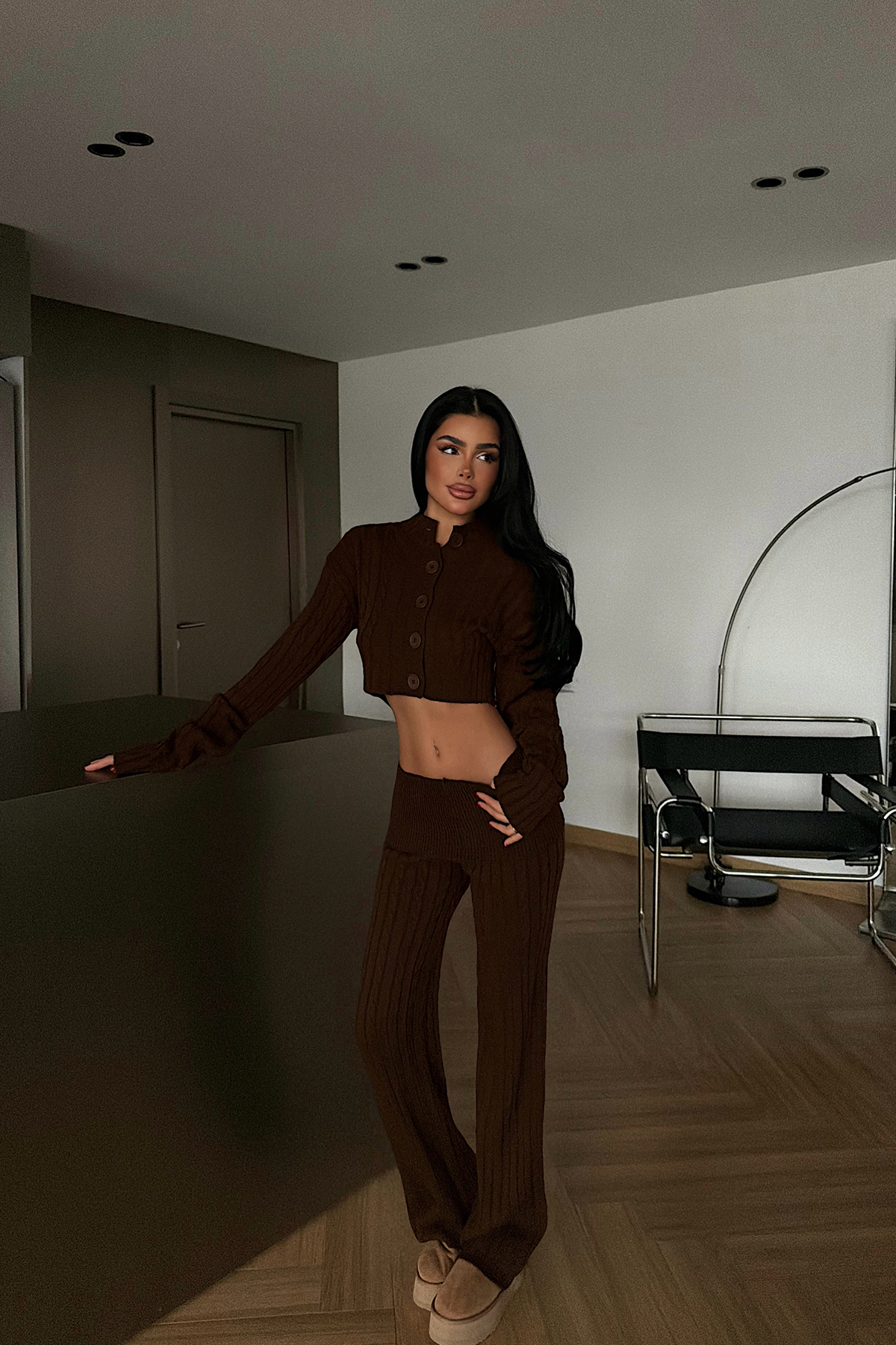 Acı Kahve Isobel Triko Takım ATE-4504
