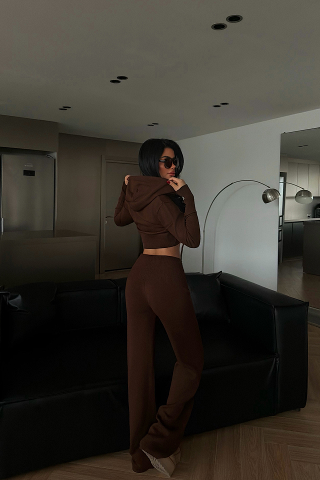 Acı Kahve Vinicia triko takım ATE-4331
