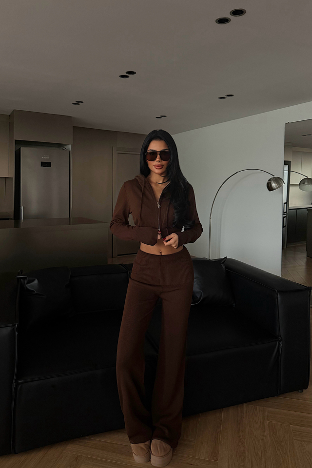 Acı Kahve Vinicia triko takım ATE-4331 - EYYO