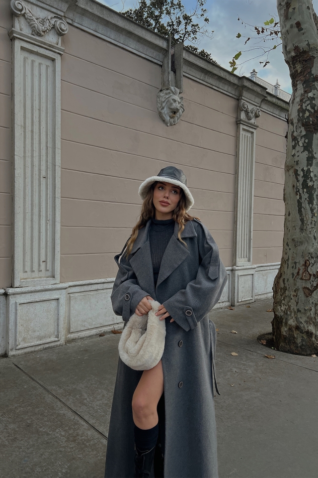 Anthracite Oversize Cache Coat ATE2924