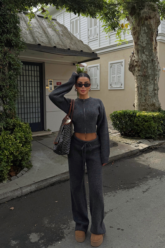 Antrasit Zaria Triko Takım ATE-3979 - EYYO