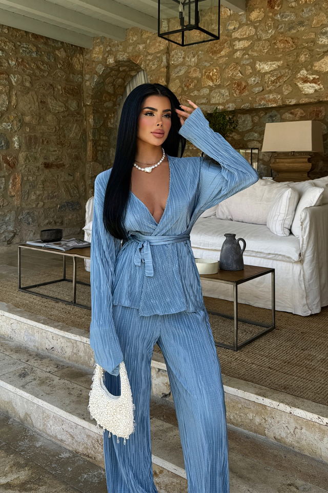  İndigo Valerie Pantolonlu Takım ATE-1148 - EYYO