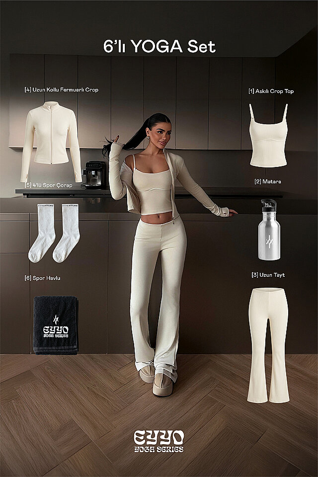 Bej 6'lı Yoga Set