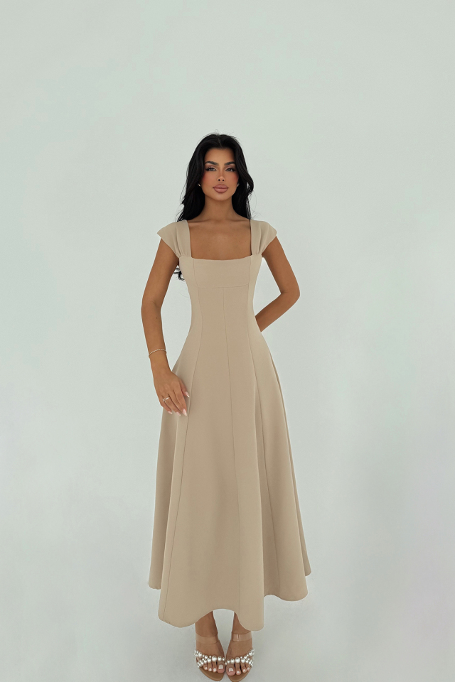 Bej Rhea Elbise ATE-2805