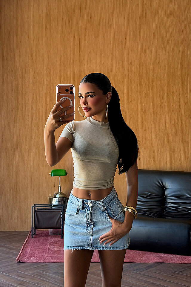 Bej Ovini Crop Top
