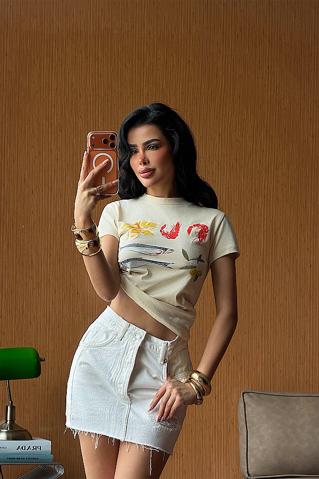 Bej Tenge Tshirt