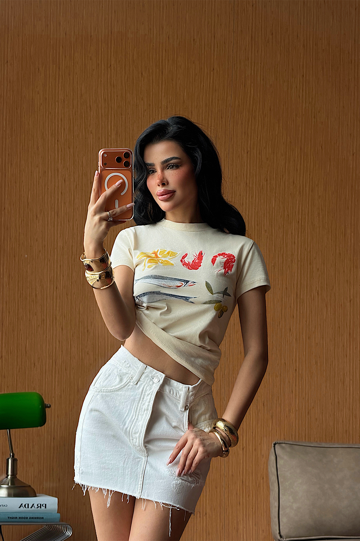 Bej Tenge Tshirt ATE-5548