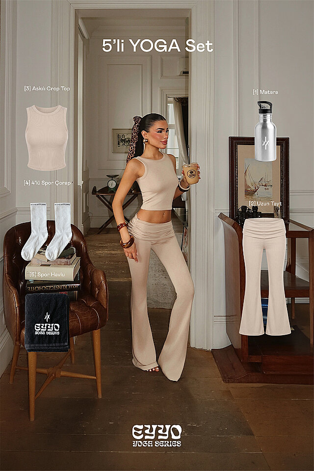 Bej Bisu 5'li Yoga Set