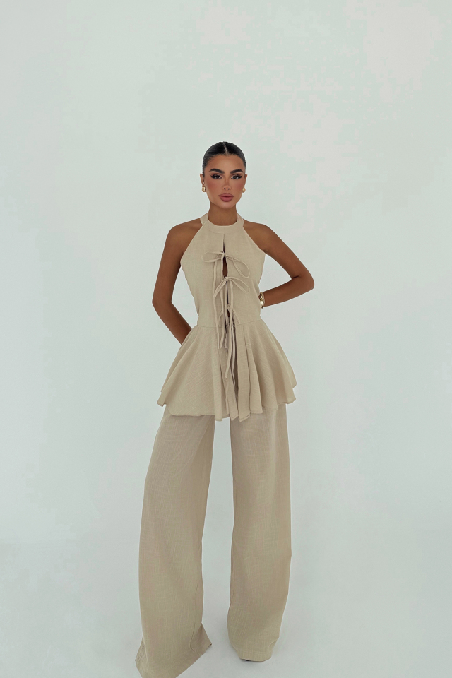 Bej Ostano Keten Takım ATE-2957 - EYYO