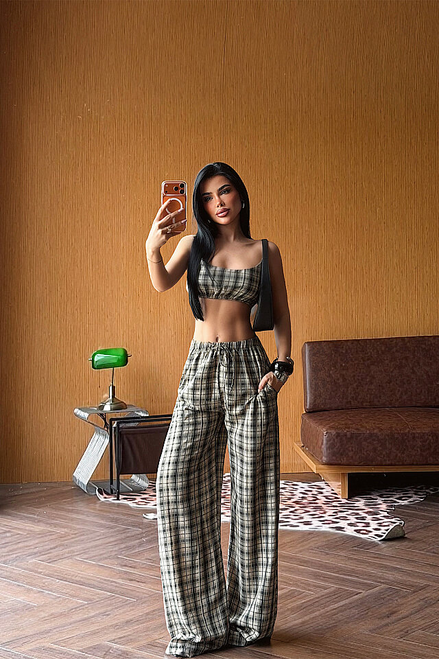 Bej Pantolonlu Takım ATE-5572