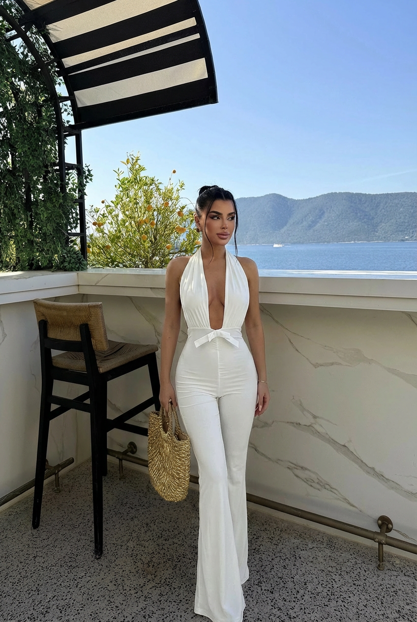 Beyaz Maly Tulum ATE-2554