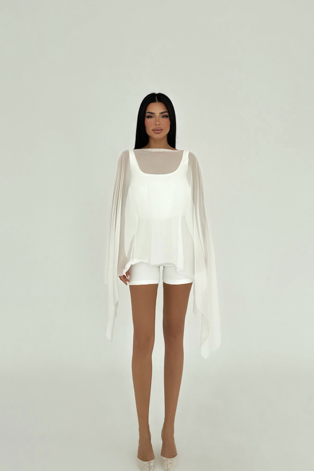 Beyaz Carrie Mini Tulum ATE-2680