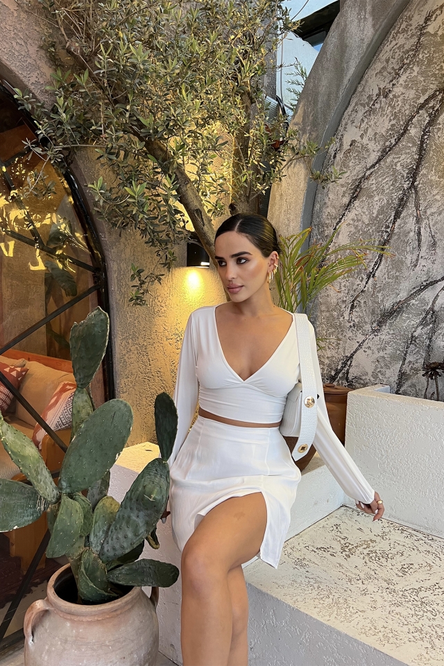Beyaz Crop Top ATe2130