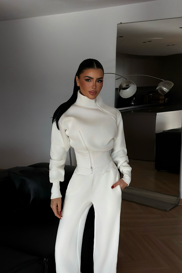 Beyaz Belleza Eşofman Takımı