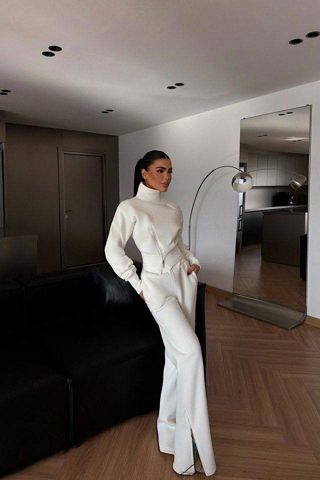 Beyaz Belleza Eşofman Takımı