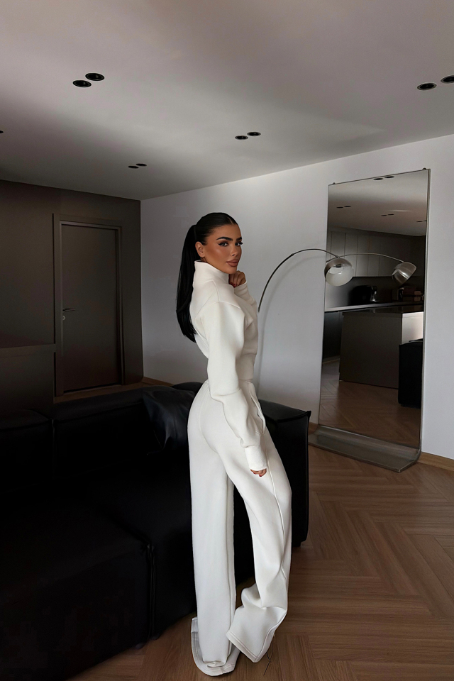 Beyaz Belleza Eşofman Takımı