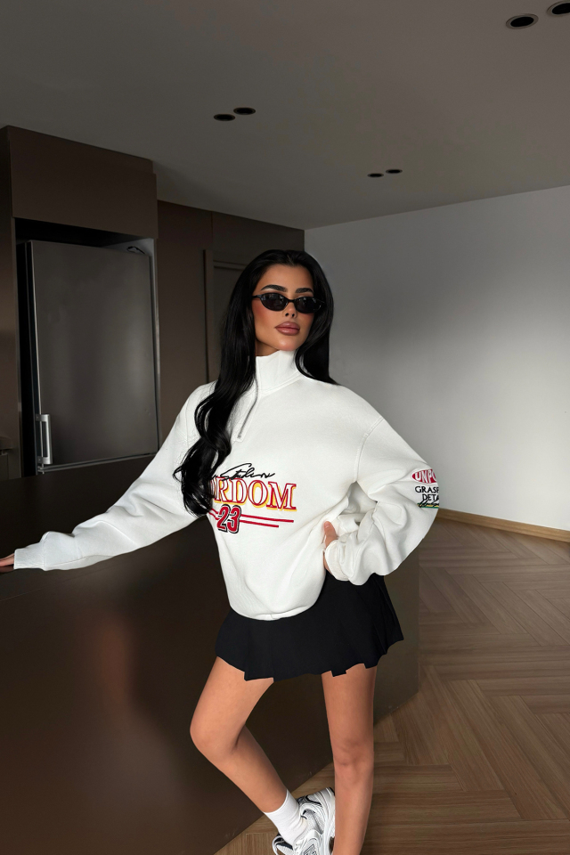 Beyaz Kitanya Sweatshirt