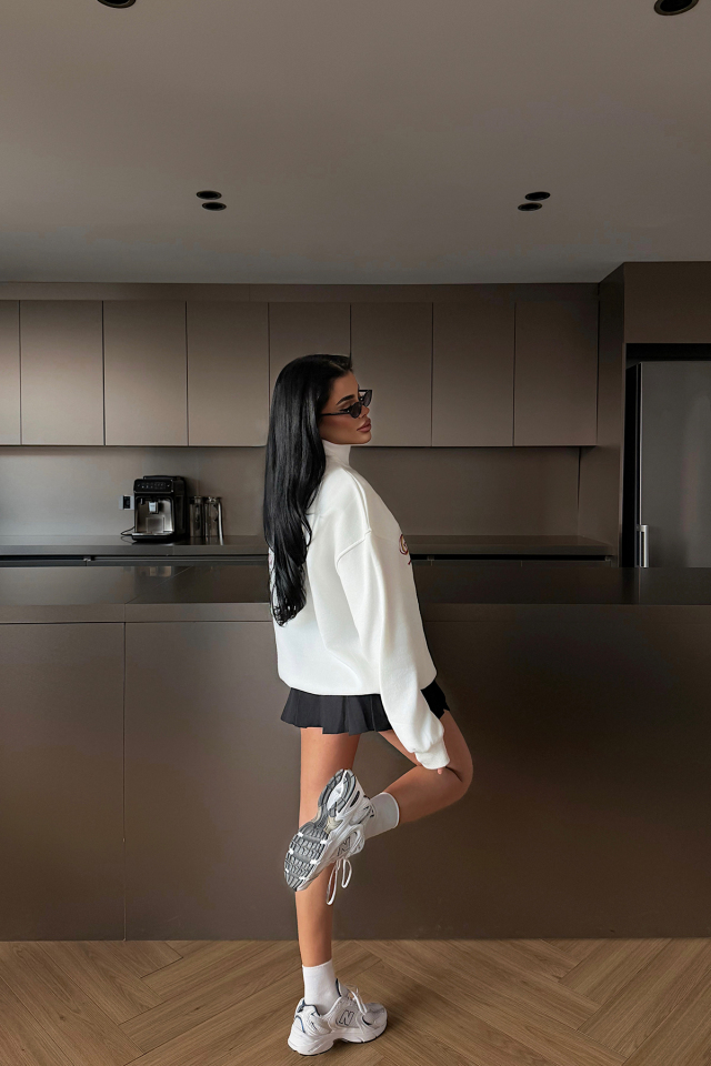 Beyaz Kitanya Sweatshirt