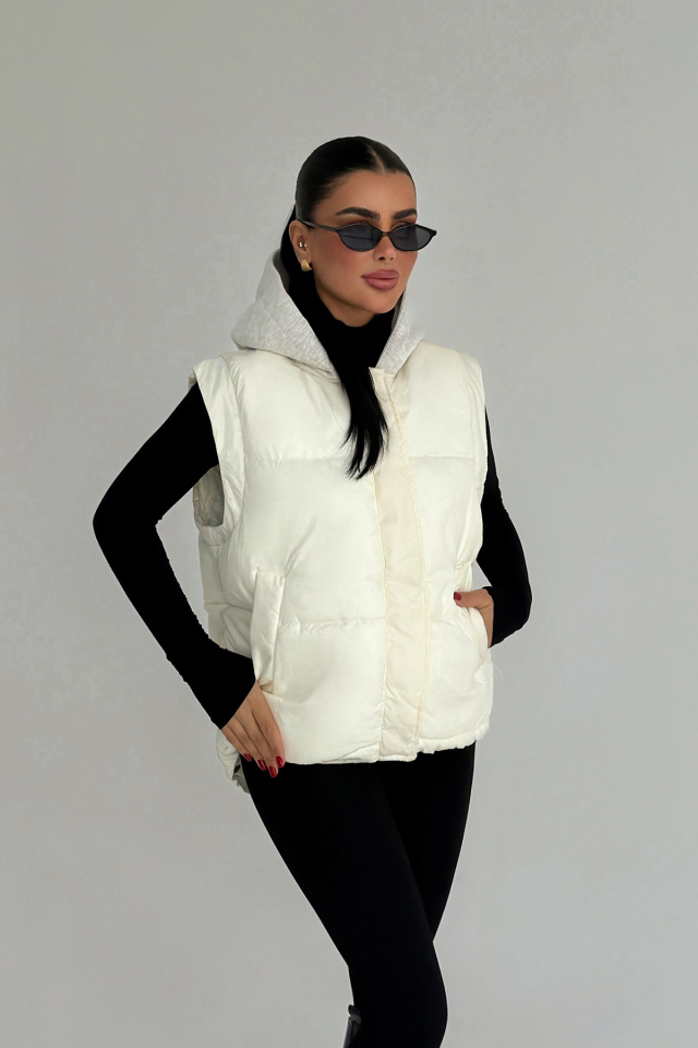 Beyaz Ralphette Yelek ATE-3766
