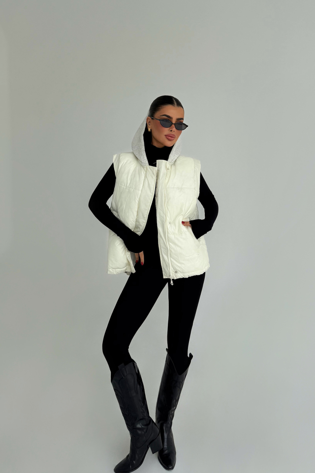 Beyaz Ralphette Yelek ATE-3766