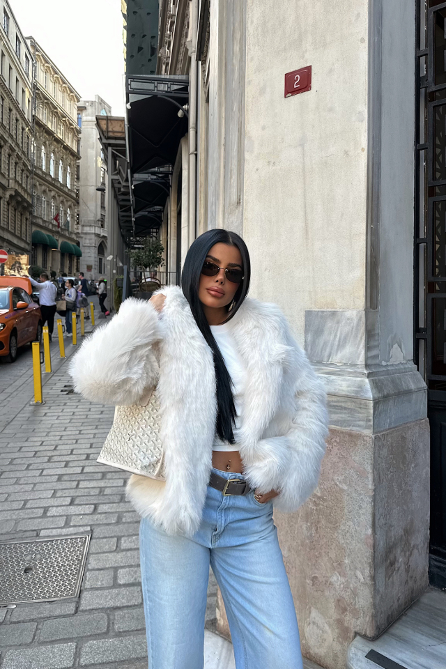 Beyaz Rufina Kürk ATE-1600 - EYYO