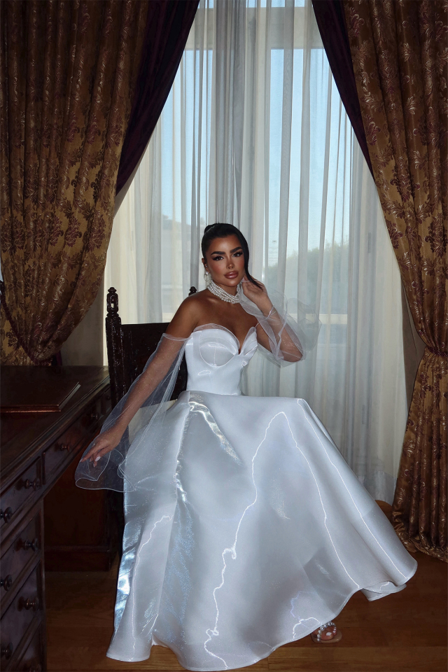Beyaz Maisy Abiye ATE-3278