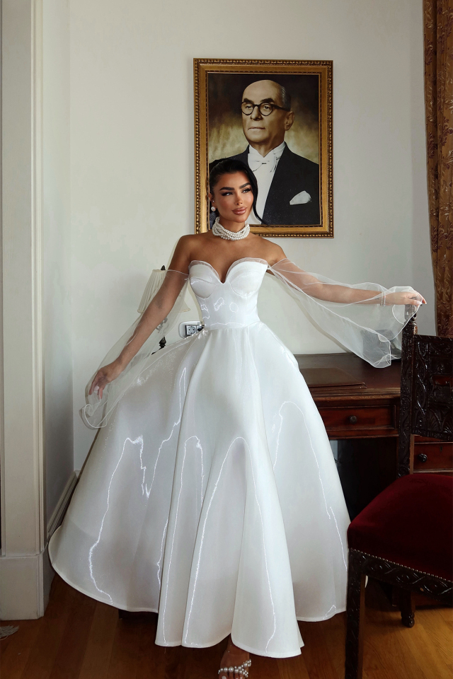 Beyaz Maisy Abiye ATE-3278