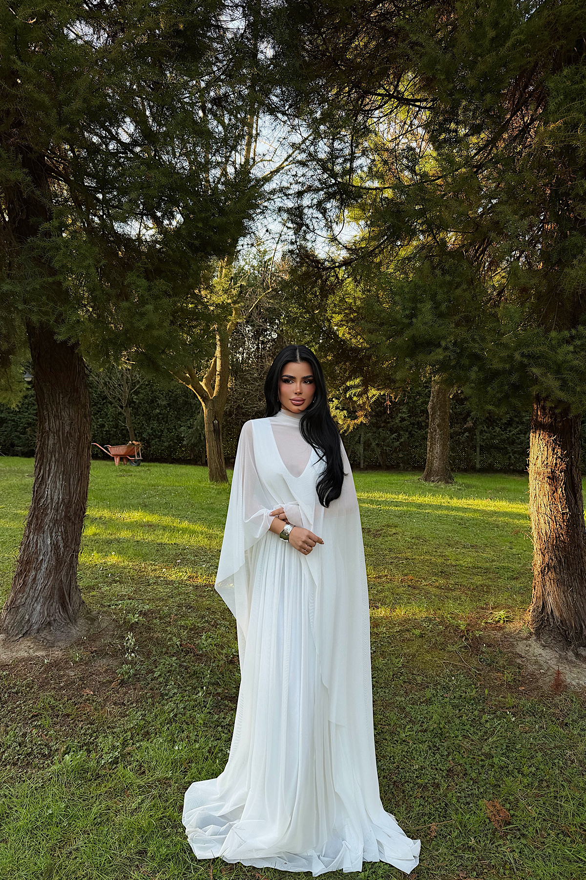 Beyaz Marika Elbise ATE-4788