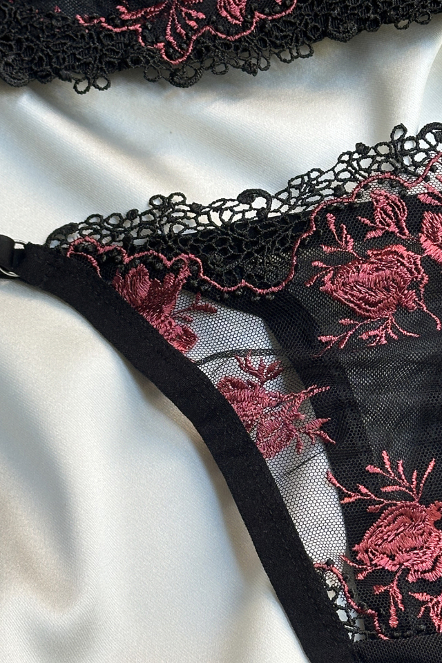 Black Lace Detail Underwear ATE-1674
