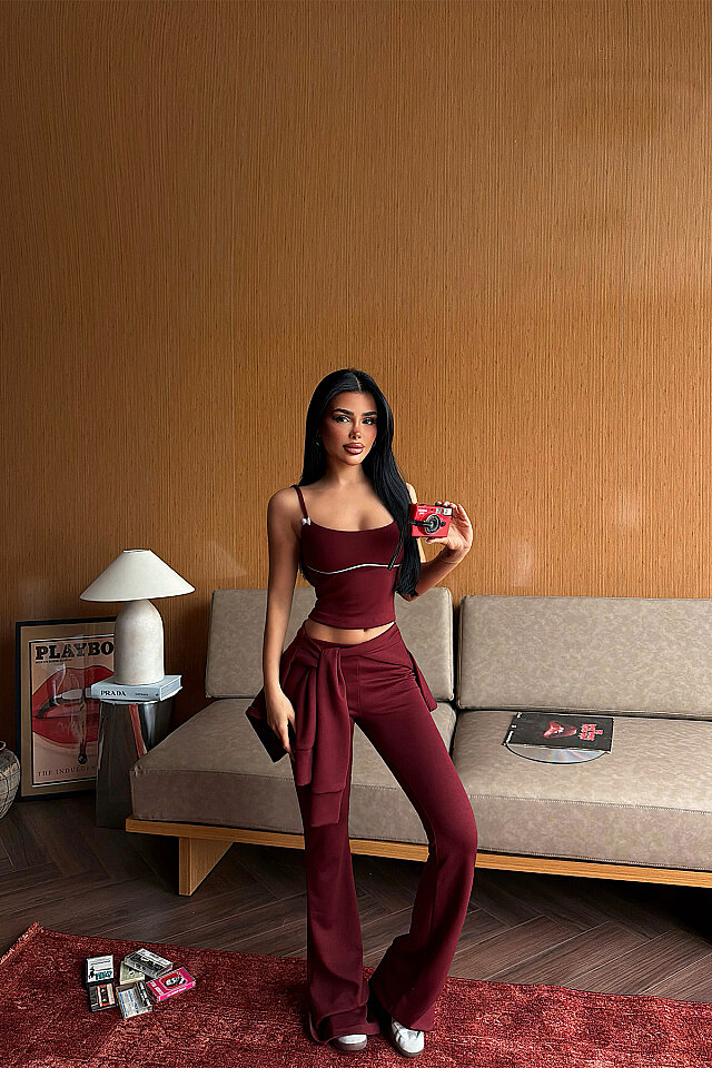 Bordo 6'lı Yoga Set
