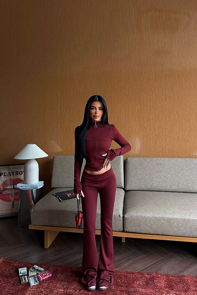 Bordo 6'lı Yoga Set