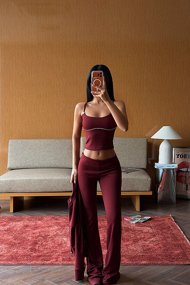Bordo 6'lı Yoga Set