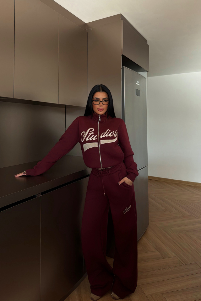Bordo Studioy Eşofman Takım ATE-4179