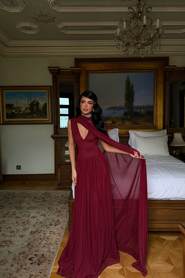 Bordo Marika Elbise ATE-4791