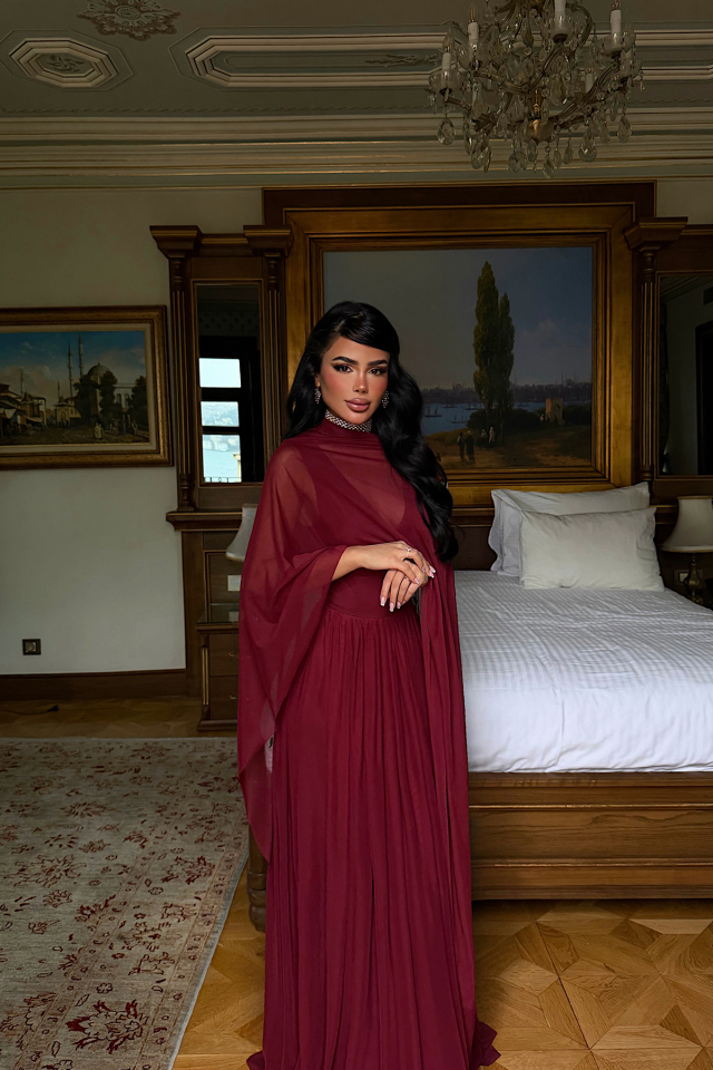 Bordo Marika Elbise ATE-4791