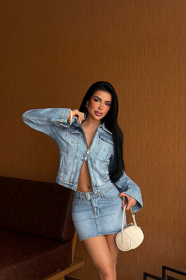 Buz Mavisi Eyfid Denim Takım ATE-5553