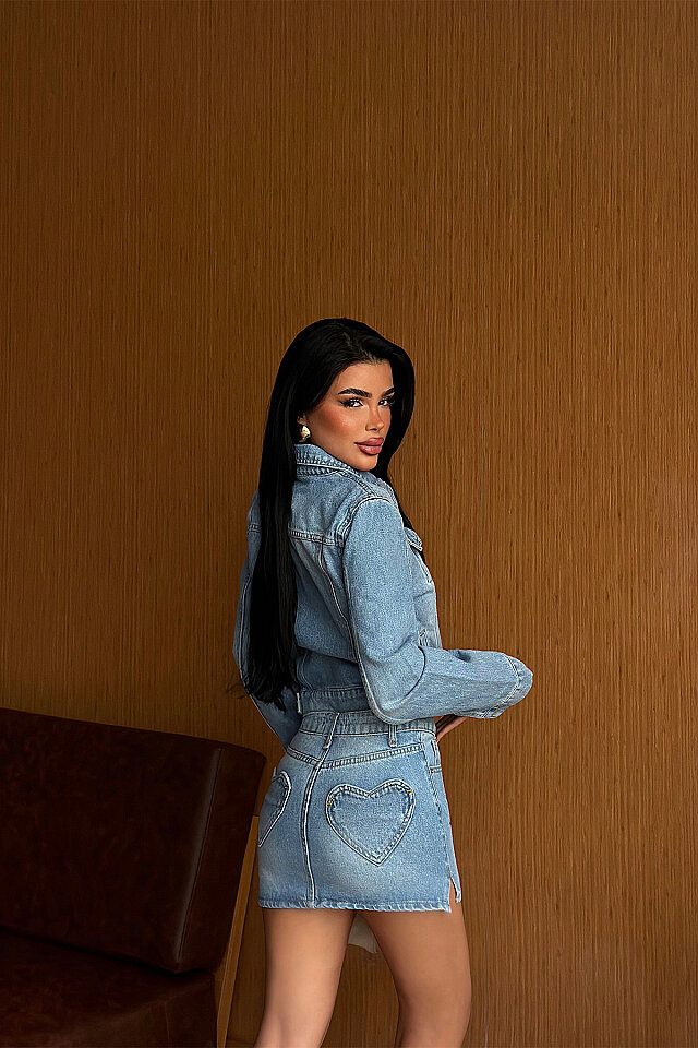Buz Mavisi Eyfid Denim Takım ATE-5553