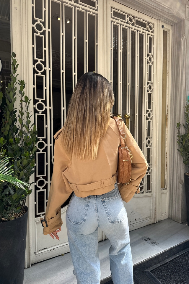 Camel Kruvaze Yaka Ceket ATE6805