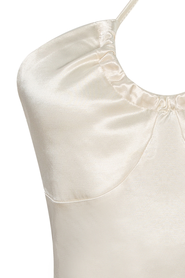 Nicia Beyaz  Crop Top EY442