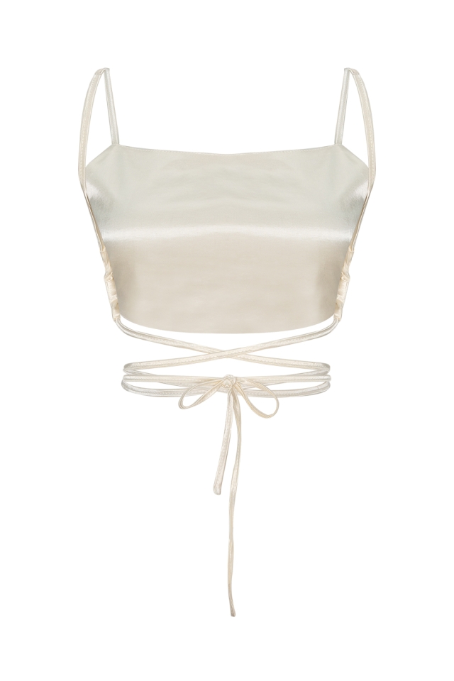 Niji Ekru Crop Top EYBİ10