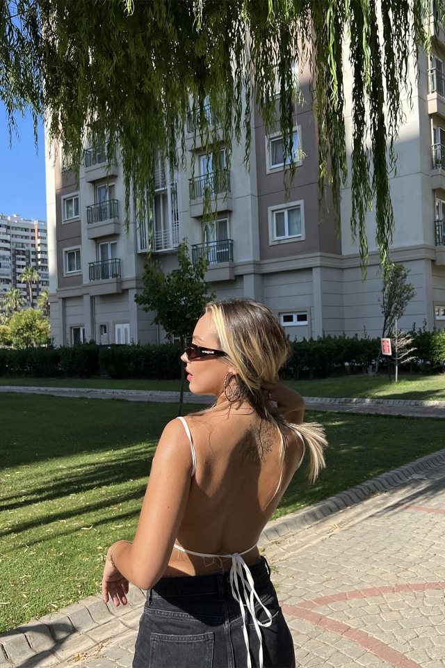 Niji Ekru Crop Top EYBİ10
