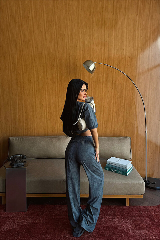 Gri Azeji 5'li Yoga Set