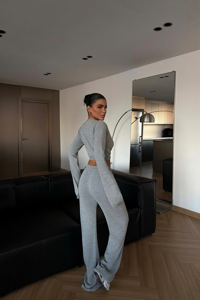 Gri Lucienne Triko Takım ATE-4634