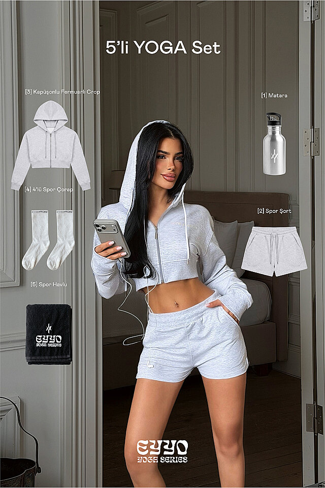 Gri Bunna 5'li Yoga Set