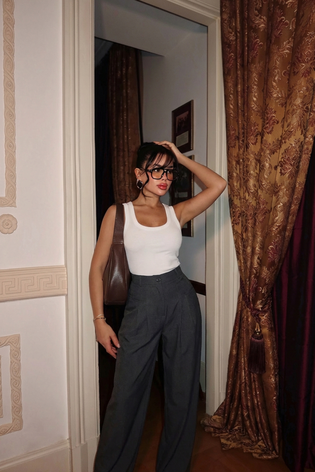 Gri Kyota Cep Detaylı Pantolon ATE-2288 - EYYO