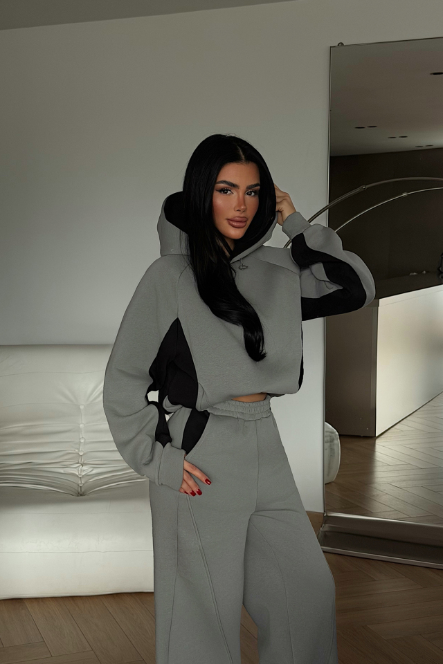 Gri Holly Eşofman Takımı ATE-4113