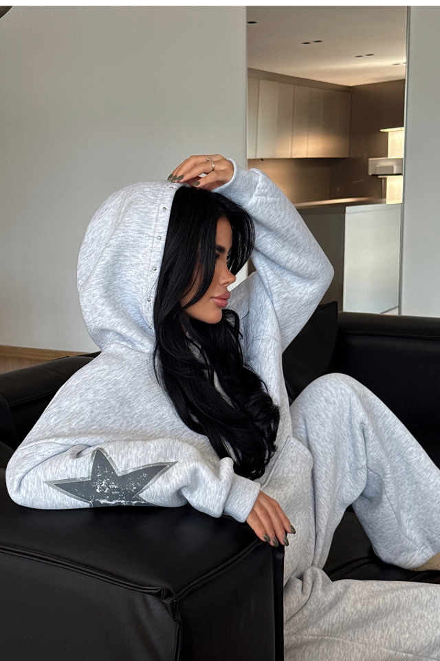 Gri Stars Eşofman Takım ATE-3730