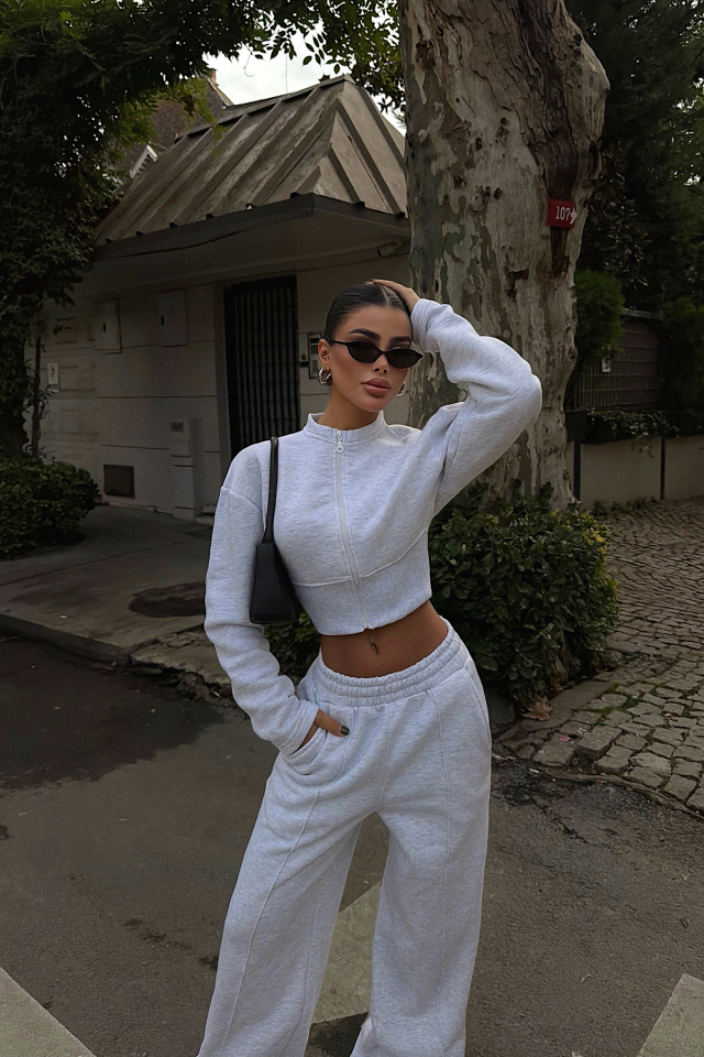 Gri Doutzen Eşofman Takımı ATE-3849