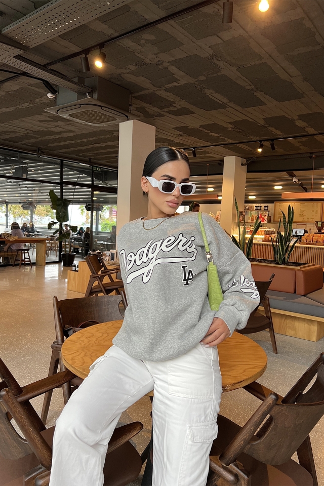 Gri Önü Baskılı Sweat ATE1973